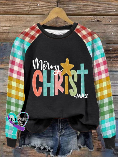 Women’s Merry Christmas Christian Printed Sweatshirt