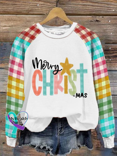 Women’s Merry Christmas Christian Printed Sweatshirt