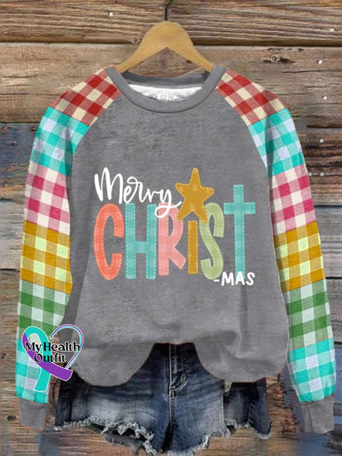 Women’s Merry Christmas Christian Printed Sweatshirt