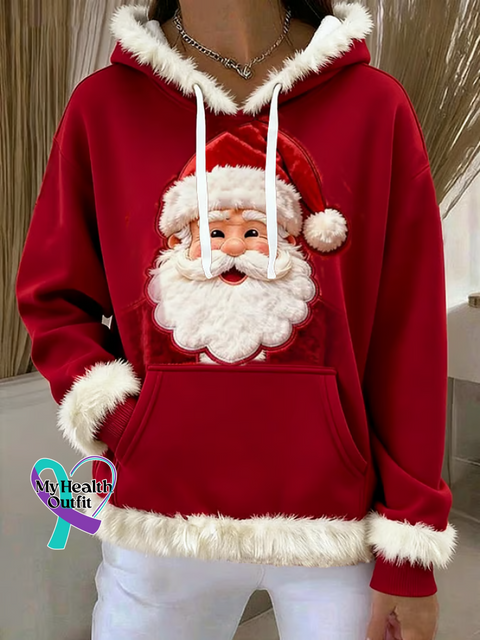 Women’s Merry Christmas Print Casual Hoodie Sweatshirt Multicolor / S