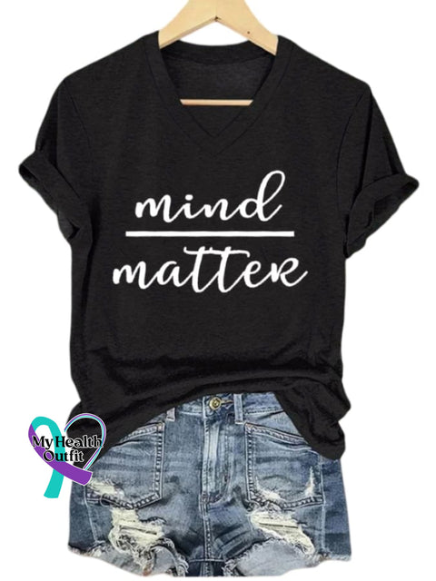 Women’s Mind Over Matter Print T-Shirt Black / S