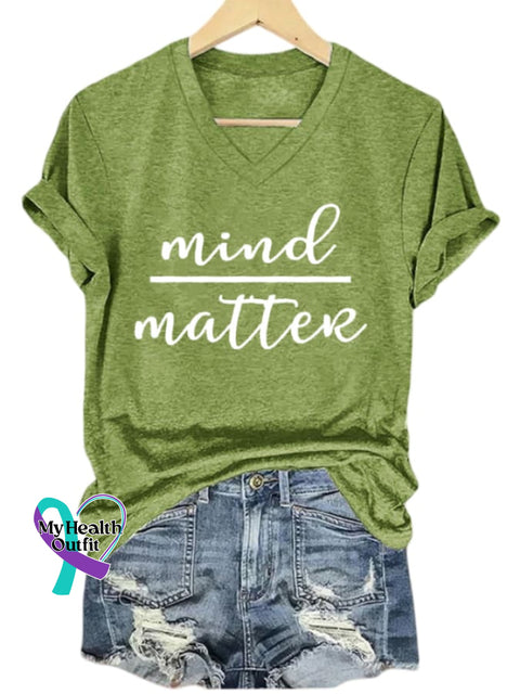 Women’s Mind Over Matter Print T-Shirt Green / S