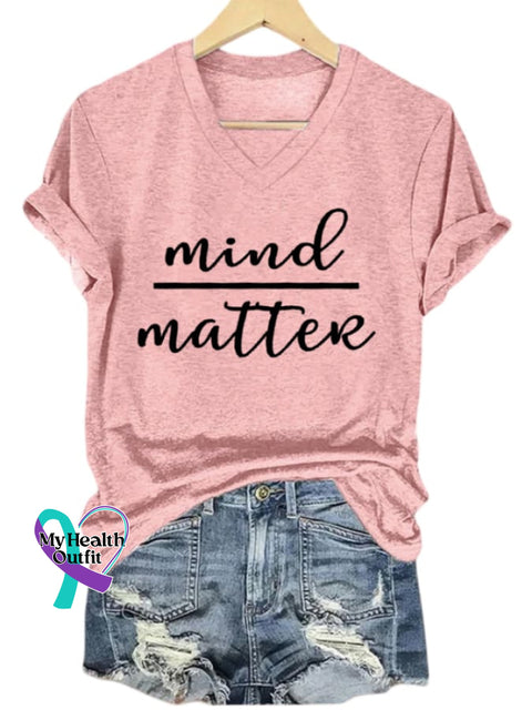 Women’s Mind Over Matter Print T-Shirt Pink / S