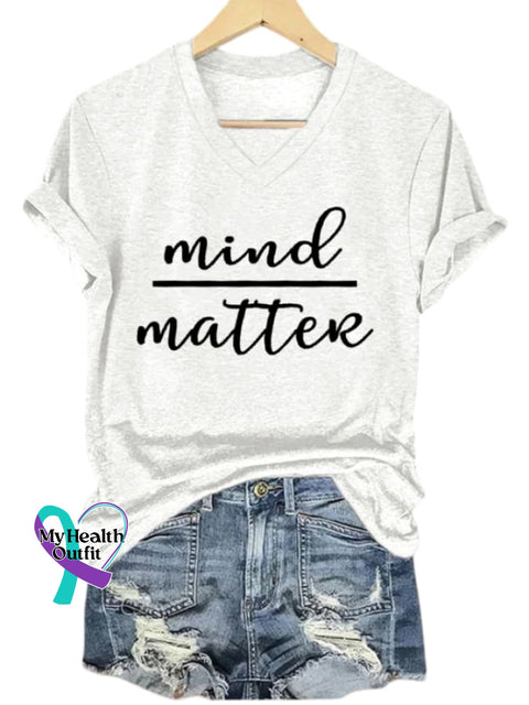 Women’s Mind Over Matter Print T-Shirt White / S