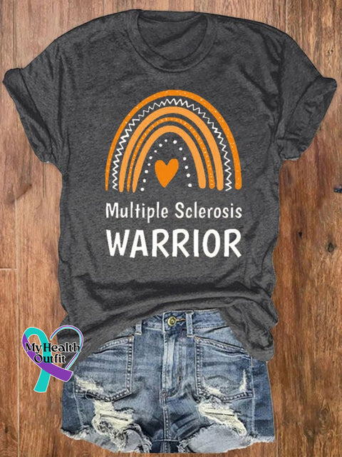 Women’s Ms Warrior Multiple Sclerosis Awareness T-Shirt Dark Grey / S