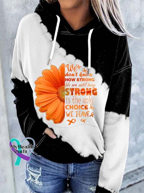 Women’s Multiple Sclerosis Awareness Print Hoodie Black / S
