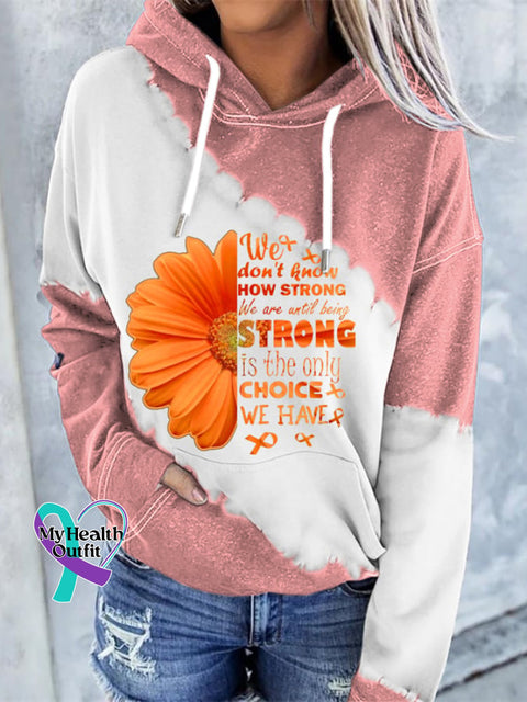 Women’s Multiple Sclerosis Awareness Print Hoodie Pink / S