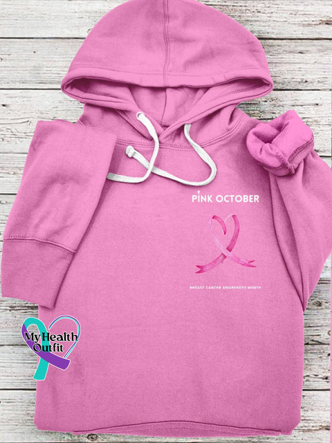 Women’s Pi̇nk October Breast Cancer Awareness Month Hooded Sweatshirt Pink2 / S
