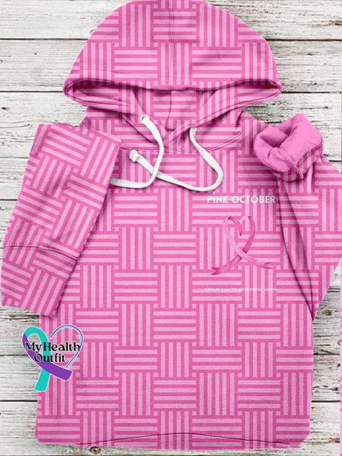 Women’s Pi̇nk October Breast Cancer Awareness Month Hooded Sweatshirt Pink3 / S