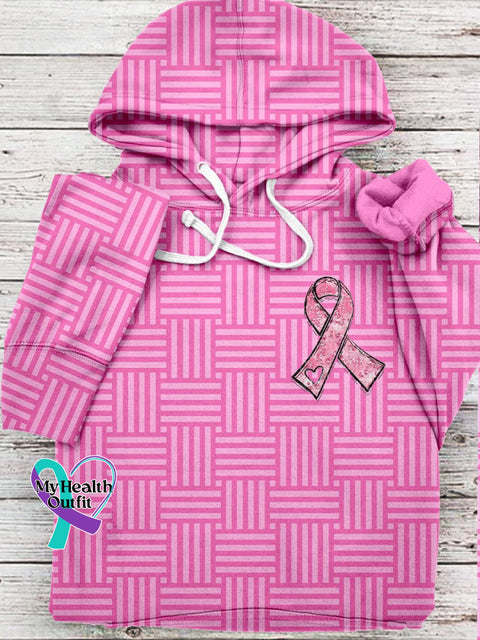 Women’s Pi̇nk October Breast Cancer Awareness Month Hooded Sweatshirt Pink4 / S