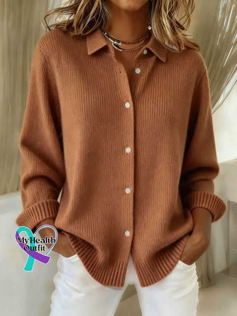 Women’s Plaid Print Casual Cotton Buttoned Cardigan Sweater Multicolor / S arrivals