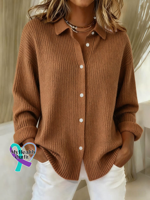 Women’s Plaid Print Casual Cotton Buttoned Cardigan Sweater Multicolor / S arrivals