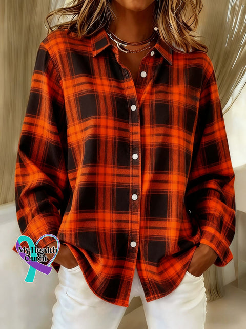 Women’s Plaid Print Casual Cotton Shirt Multicolor / S arrivals