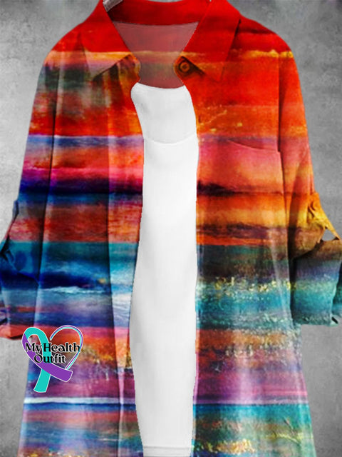 Women’s Rainbow Gradient Texture Lgbt Art Print Dress