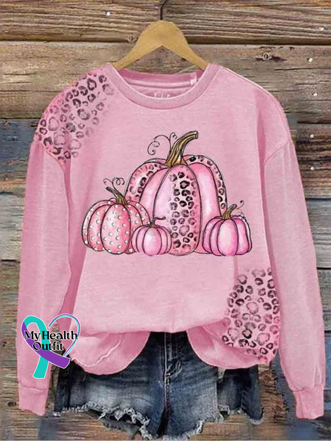 Women’s Retro October Pink Casual Sweatshirt / S