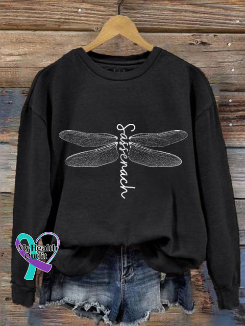 Women’s Sassenach Outlander Print Crew Neck Sweatshirt Black / S