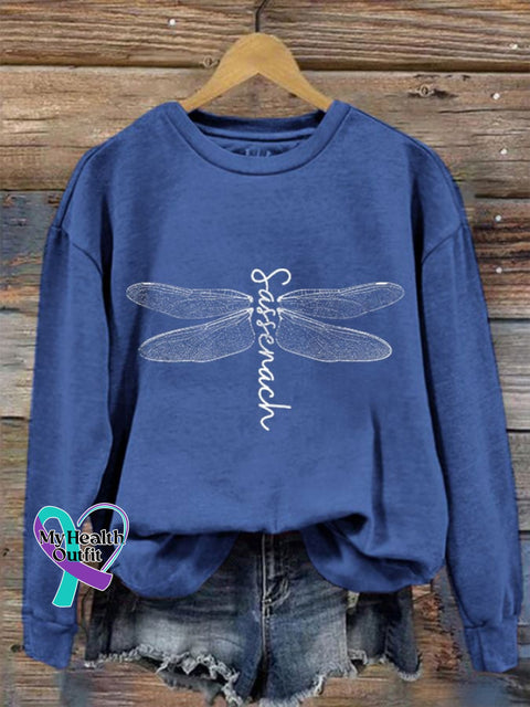 Women’s Sassenach Outlander Print Crew Neck Sweatshirt Blue / S