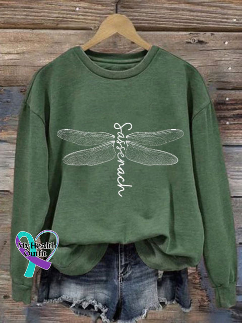 Women’s Sassenach Outlander Print Crew Neck Sweatshirt Green / S