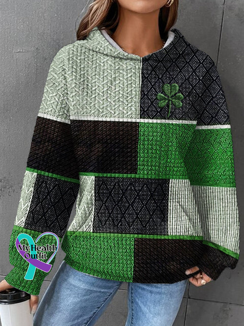 Women’s St.Patrick’s Day Art Printed Casual Sweatshirt Multicolor / S