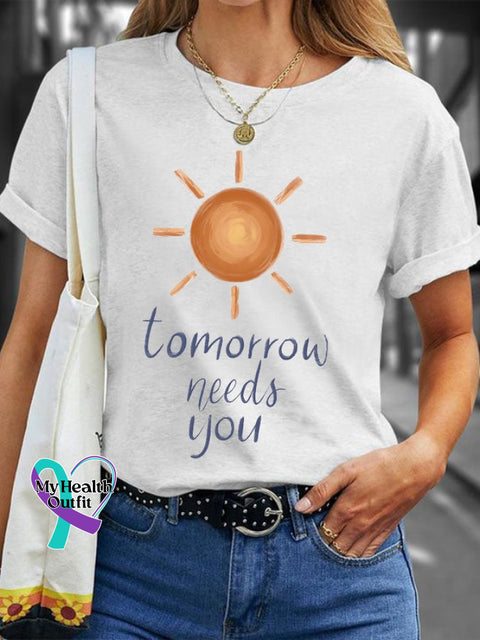Women’s Stay Tomorrow Needs You Casual T-Shirt White / S
