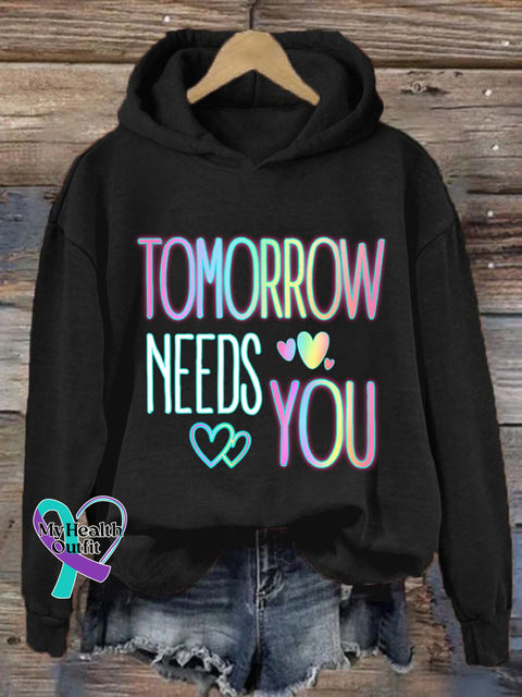 Women’s Stay Tomorrow Needs You Hoodie Black / S