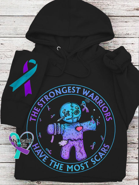 Women’s Suicide Prevention Toy The Strongest Warriors Have Most Scars Awareness Day Purple Ribbon