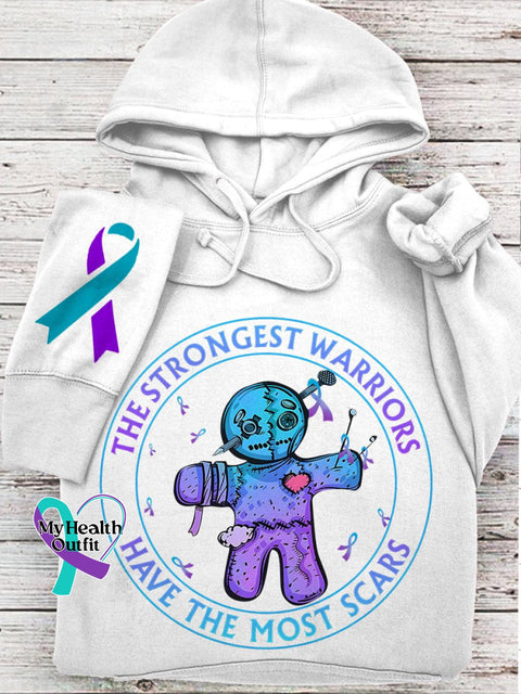 Women’s Suicide Prevention Toy The Strongest Warriors Have Most Scars Awareness Day Purple Ribbon