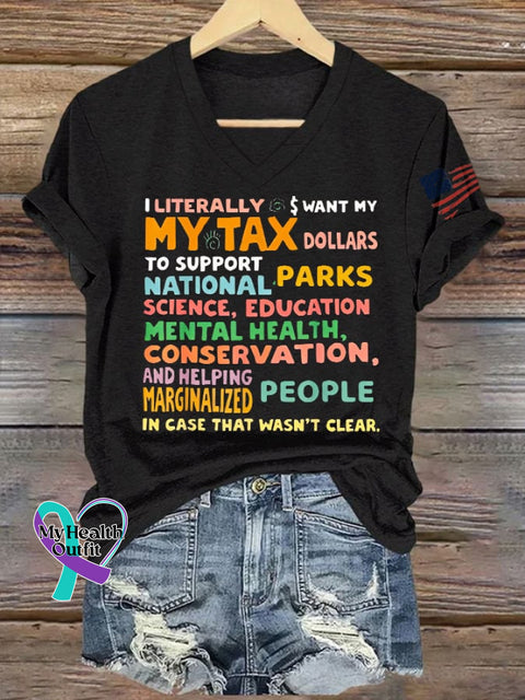 Women’s Support Our National Parks Printed T-Shirt Black / S