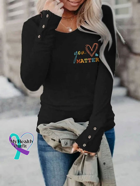 Women’s To The Person Behind Me You Are Amazing Beautiful And Enough Matter Long Sleeve T-Shirt