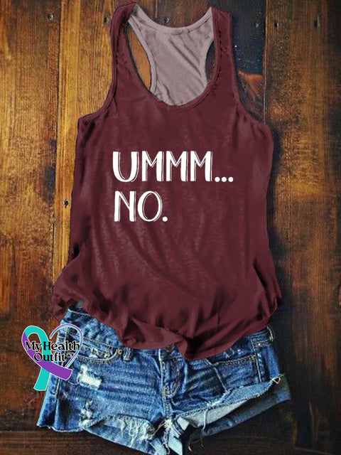 Women’s UMMM...NO. Tank Top Red / S