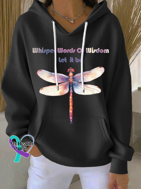 Women’s Whisper Words Of Wisdom Print Casual Sweatshirt Black / S