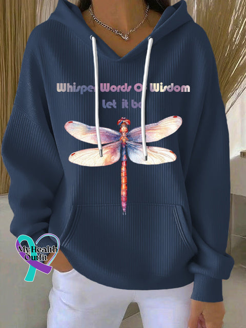 Women’s Whisper Words Of Wisdom Print Casual Sweatshirt Blue / S