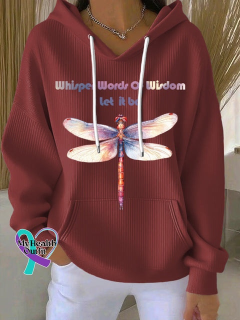 Women’s Whisper Words Of Wisdom Print Casual Sweatshirt Red / S