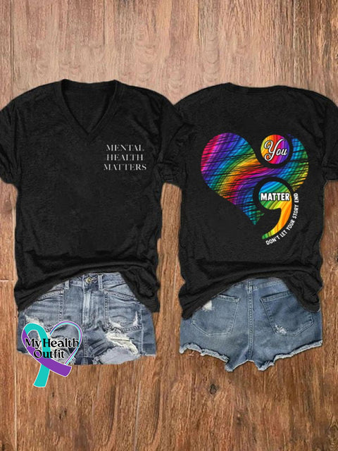 Women’s You Matter Classic T-Shirt Black / S Mental-Health-Awareness