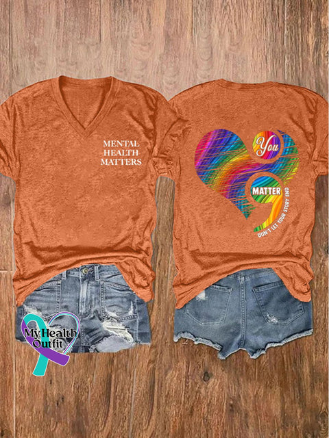 Women’s You Matter Classic T-Shirt Orange / S Mental-Health-Awareness