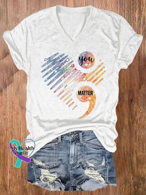 Women’s You Matter Print T-Shirt White / S