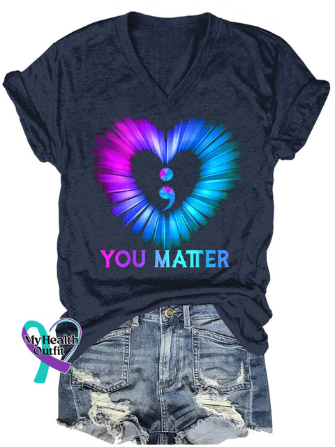 Women’s You Matter T-Shirt Navy / S