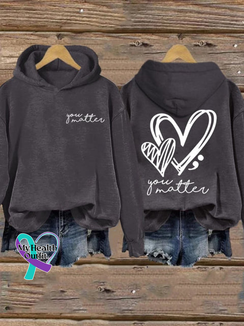 Women’s Your Matter Print Sweatshirt Dark Grey / S