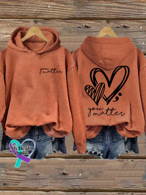Women’s Your Matter Print Sweatshirt Orange / S