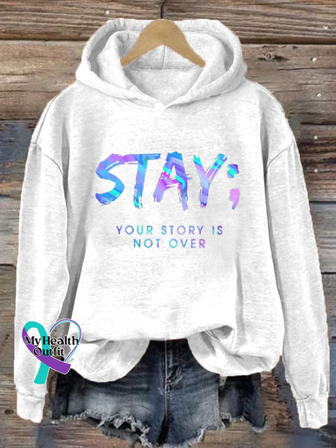 Women’s Your Story Isn’t Over Yet Print Hoodie White / S