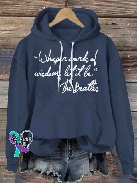 Words of Wisdom Hoodie Sweatshirt DarkBlue / S