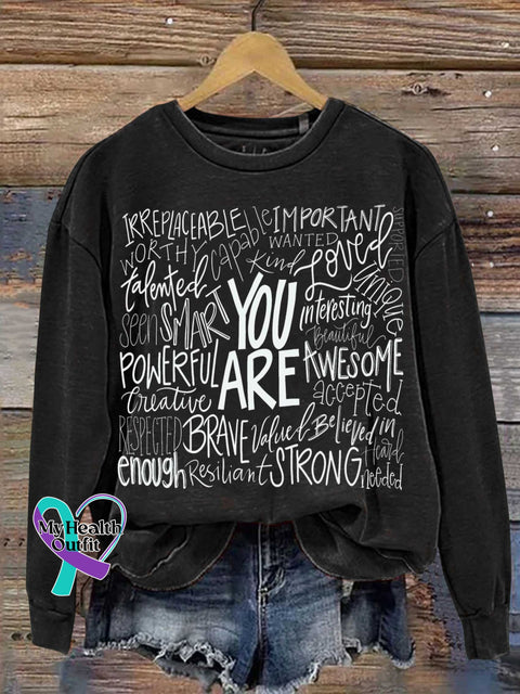 You Are Casual Sweatshirt Black / S
