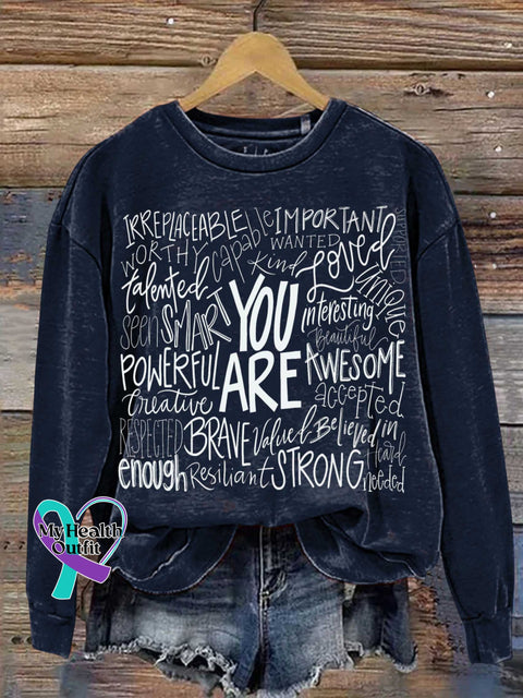 You Are Casual Sweatshirt Blue / S
