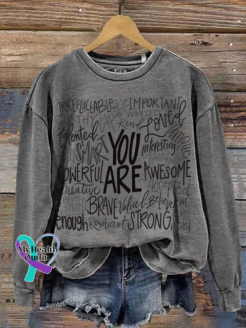 You Are Casual Sweatshirt Grey / S