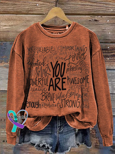 You Are Casual Sweatshirt Orange / S