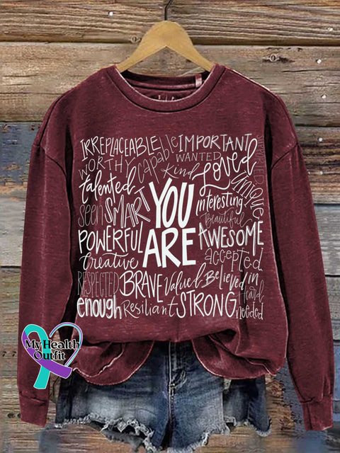 You Are Casual Sweatshirt Red / S