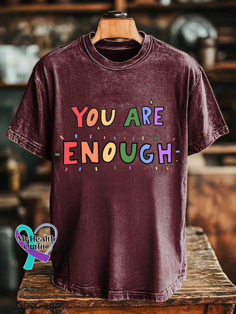 YOU ARE ENOUGH T-shirt Red / S