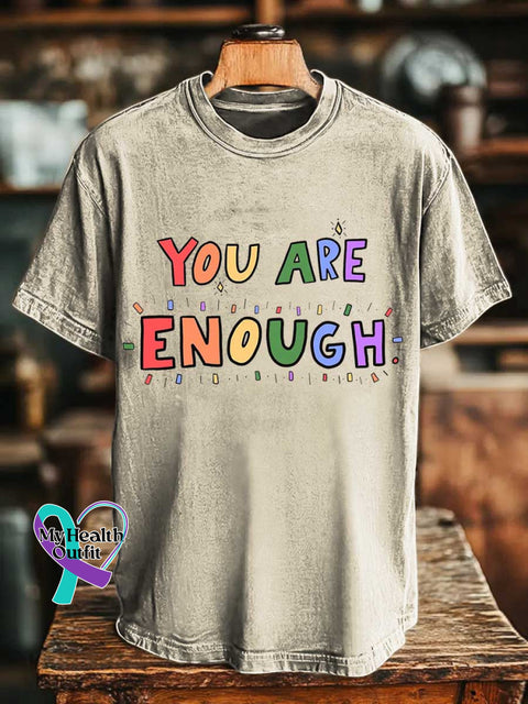 YOU ARE ENOUGH T-shirt Sand / S