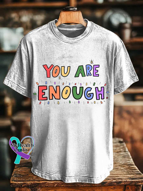 YOU ARE ENOUGH T-shirt White / S