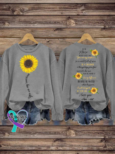 You Are My Sunshine Mental Health Awareness Casual Sweatshirt Grey / S